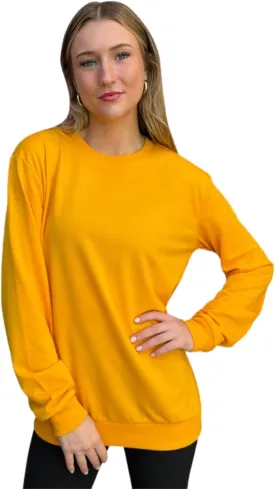 ILTEX Adult Polyester Crewneck Long Sleeves Sweatshirt | Unisex Cotton Fleece Relax fit & Comfortable