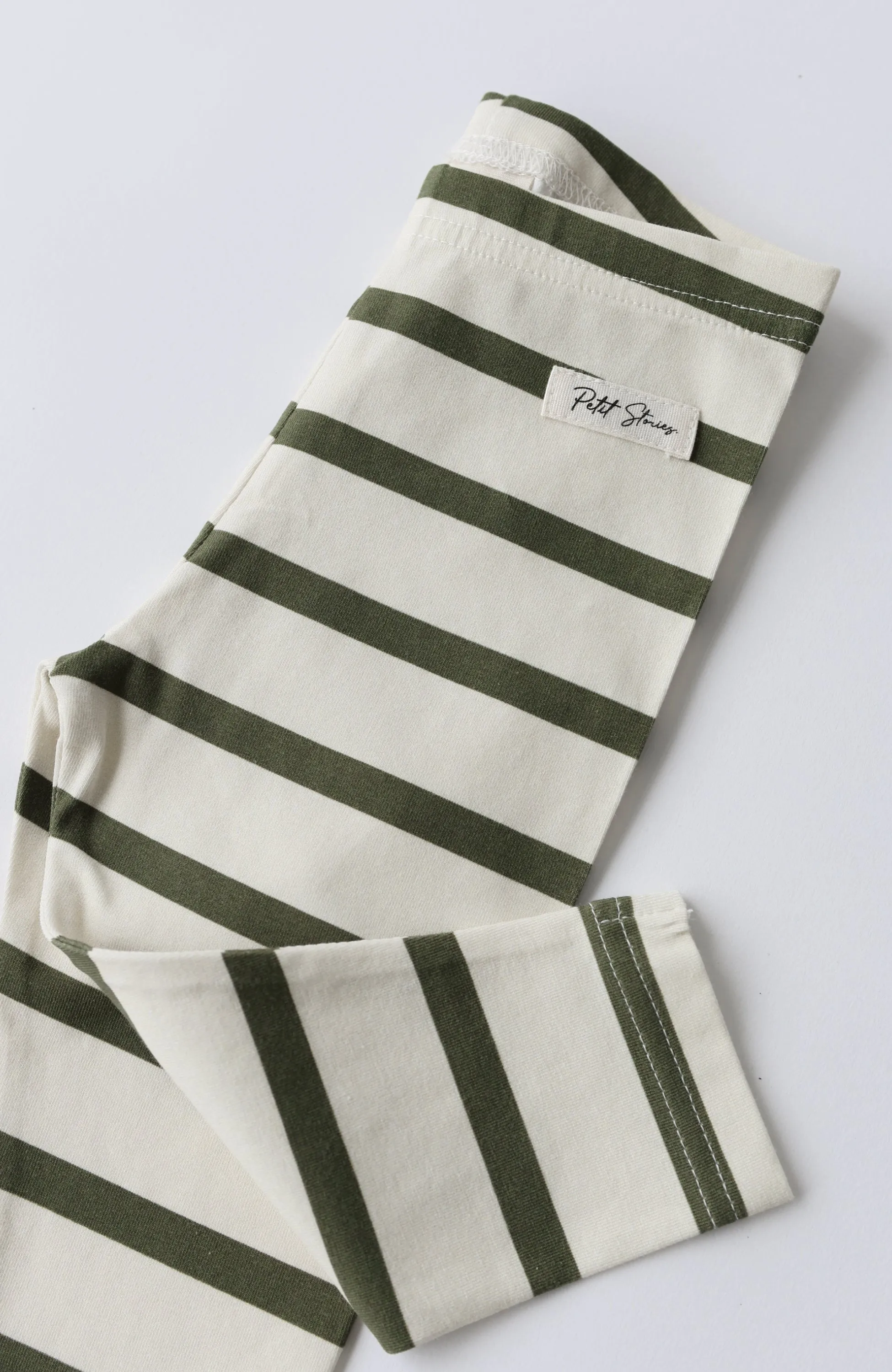 Kai Leggings - Deep Khaki Stripes