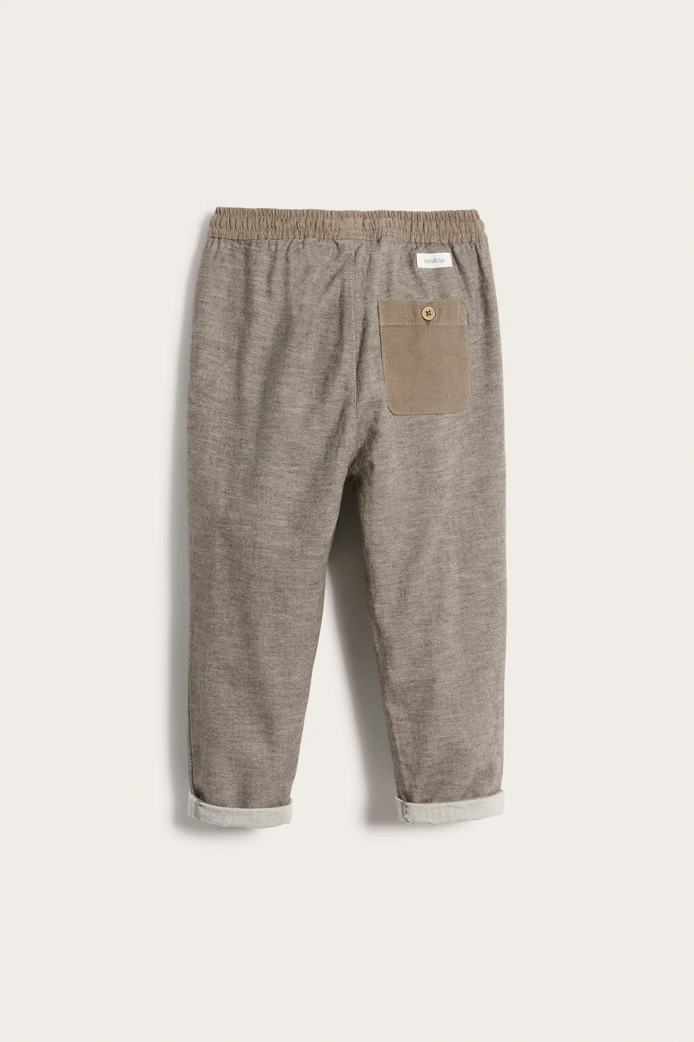 Kids' brown babycord trousers