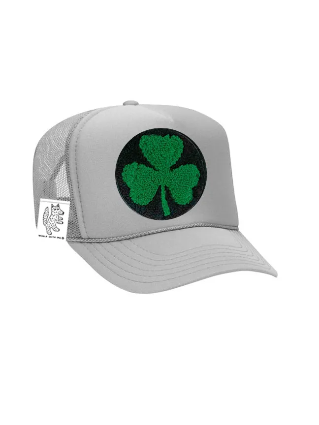 KIDS Trucker Hat with Interchangeable Velcro Patch (Gray)