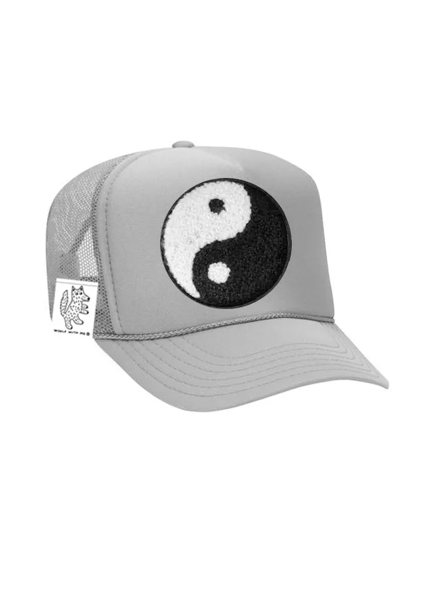 KIDS Trucker Hat with Interchangeable Velcro Patch (Gray)