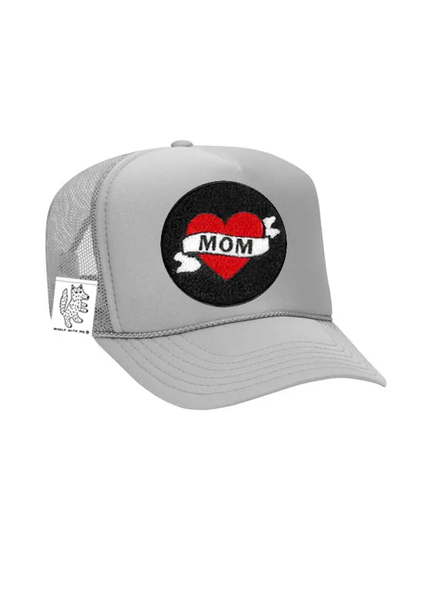 KIDS Trucker Hat with Interchangeable Velcro Patch (Gray)