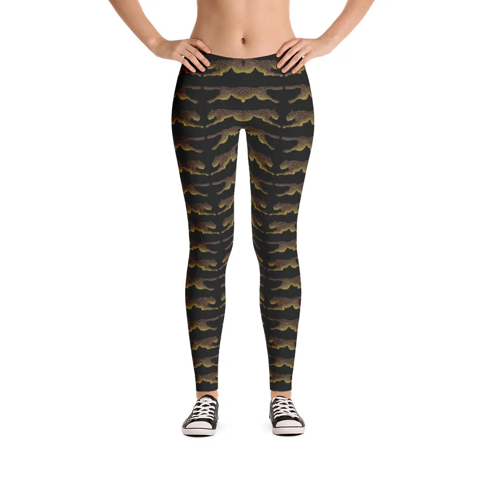 LEAPING LEOPARDS Leggings