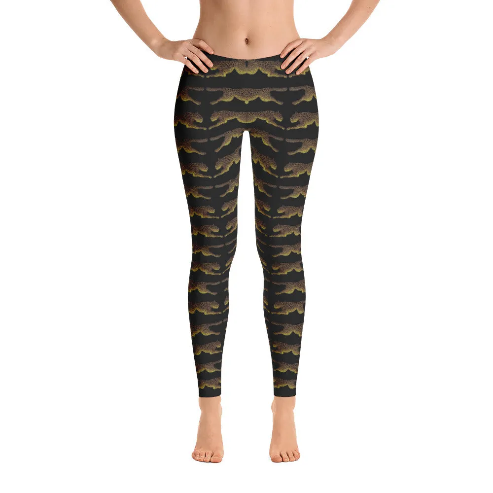 LEAPING LEOPARDS Leggings