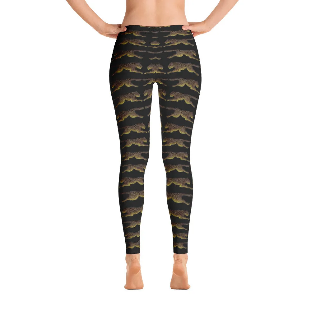 LEAPING LEOPARDS Leggings