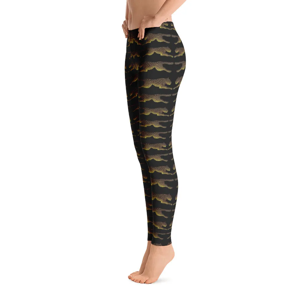 LEAPING LEOPARDS Leggings