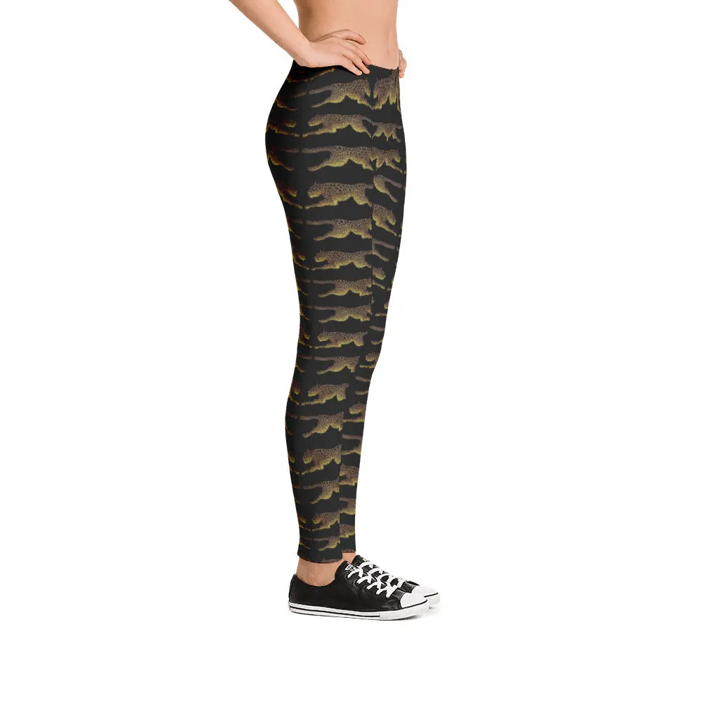 LEAPING LEOPARDS Leggings