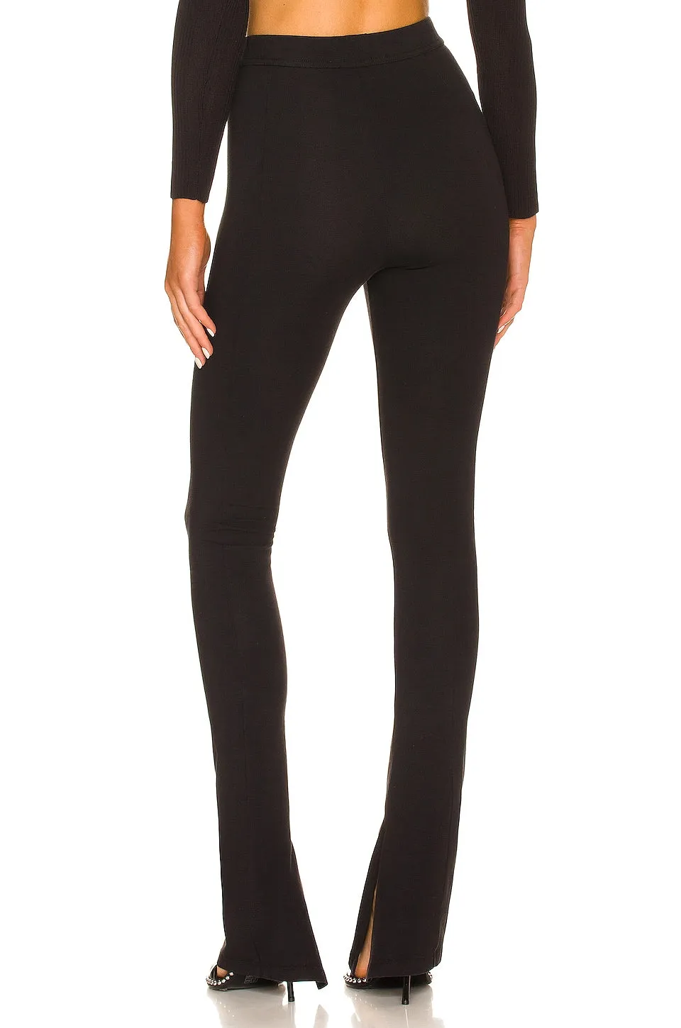 Leggings EB Denim Split Hem, black