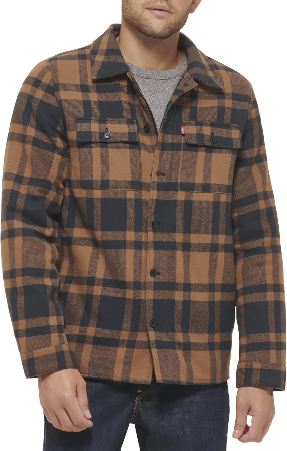 Levi's Men's Classic Plaid Shirt Jacket