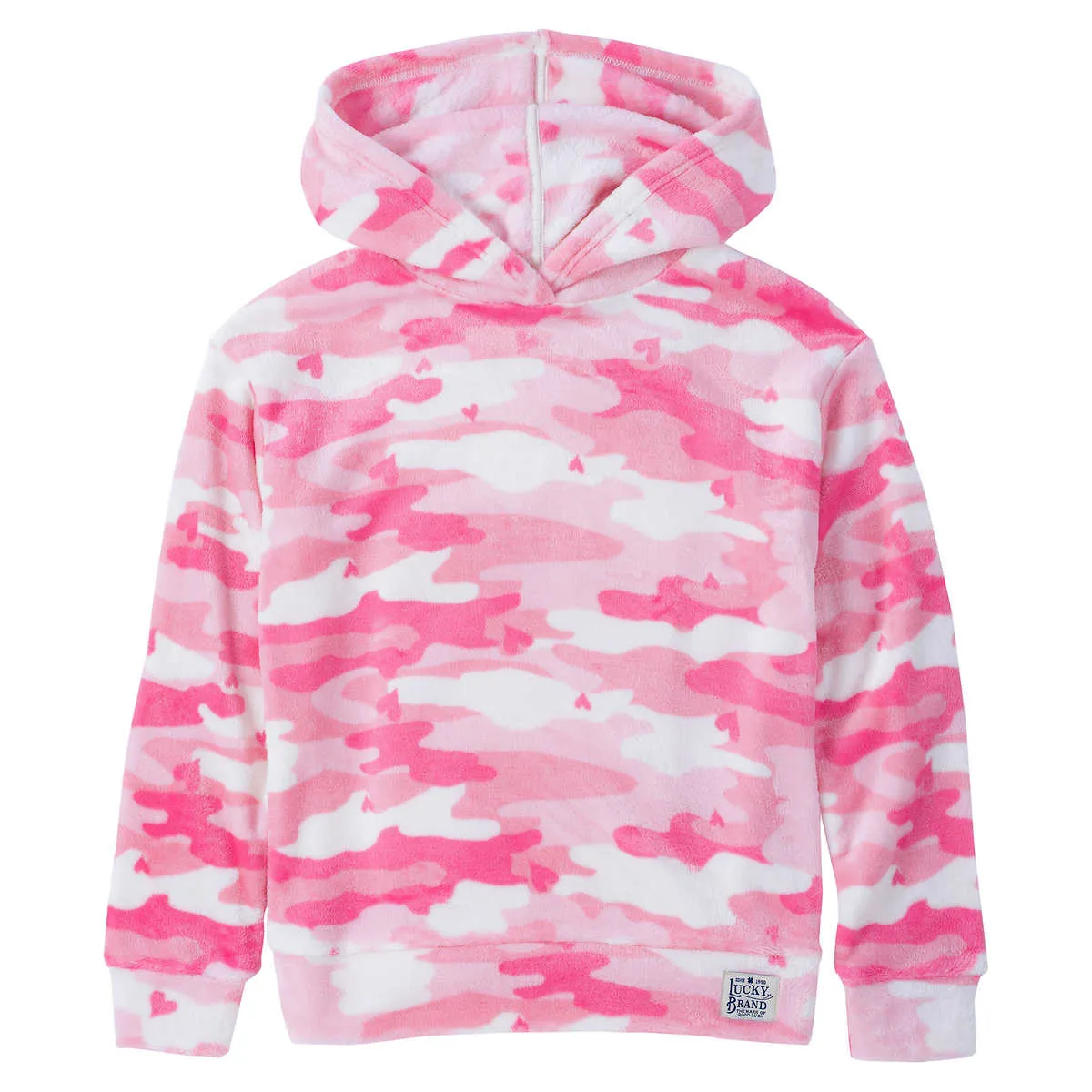 Lucky Brand Girl's Youth 2-Piece Plush Velour Hoodie & Leggings Set