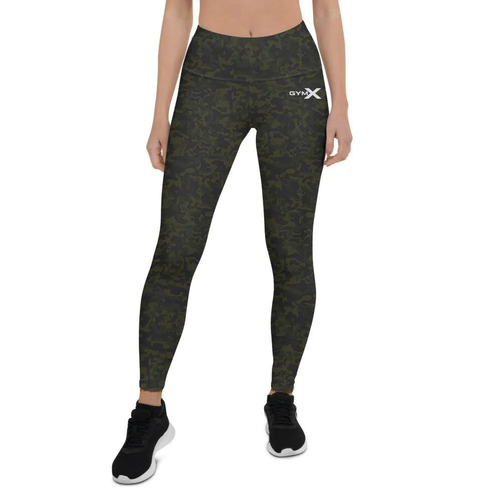 Military Green Camo Leggings - Sale