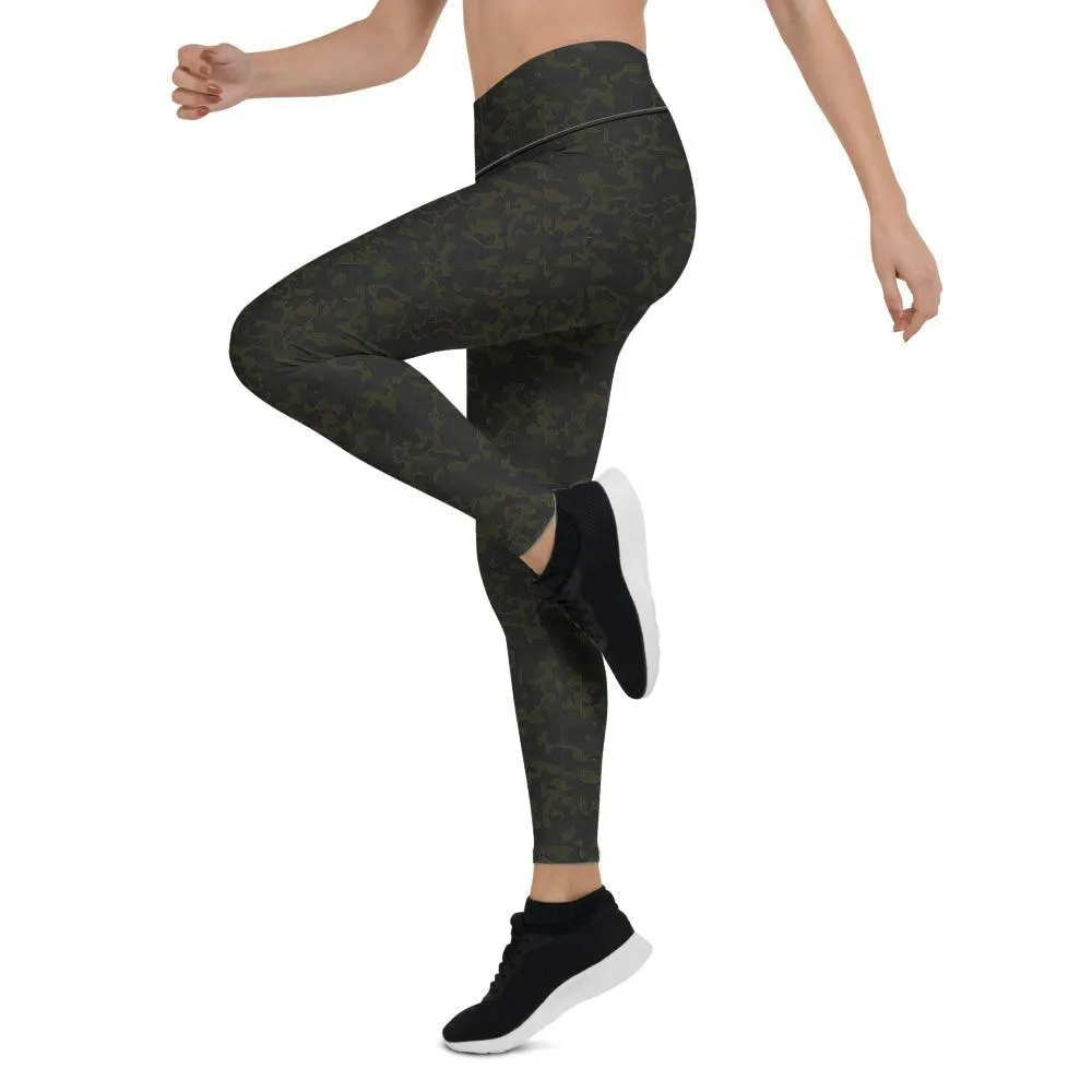 Military Green Camo Leggings - Sale