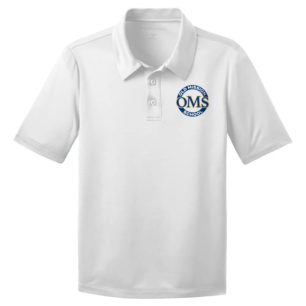 OMS Approved for School - Polyester Performance Fabric Dri-Fit Polo Shirt