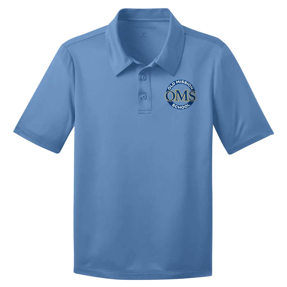 OMS Approved for School - Polyester Performance Fabric Dri-Fit Polo Shirt