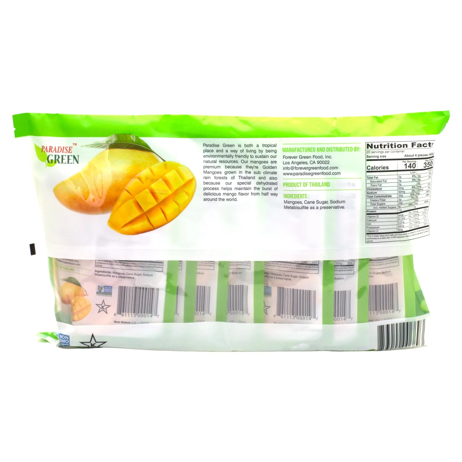 Paradise Green Premium Dried Mango