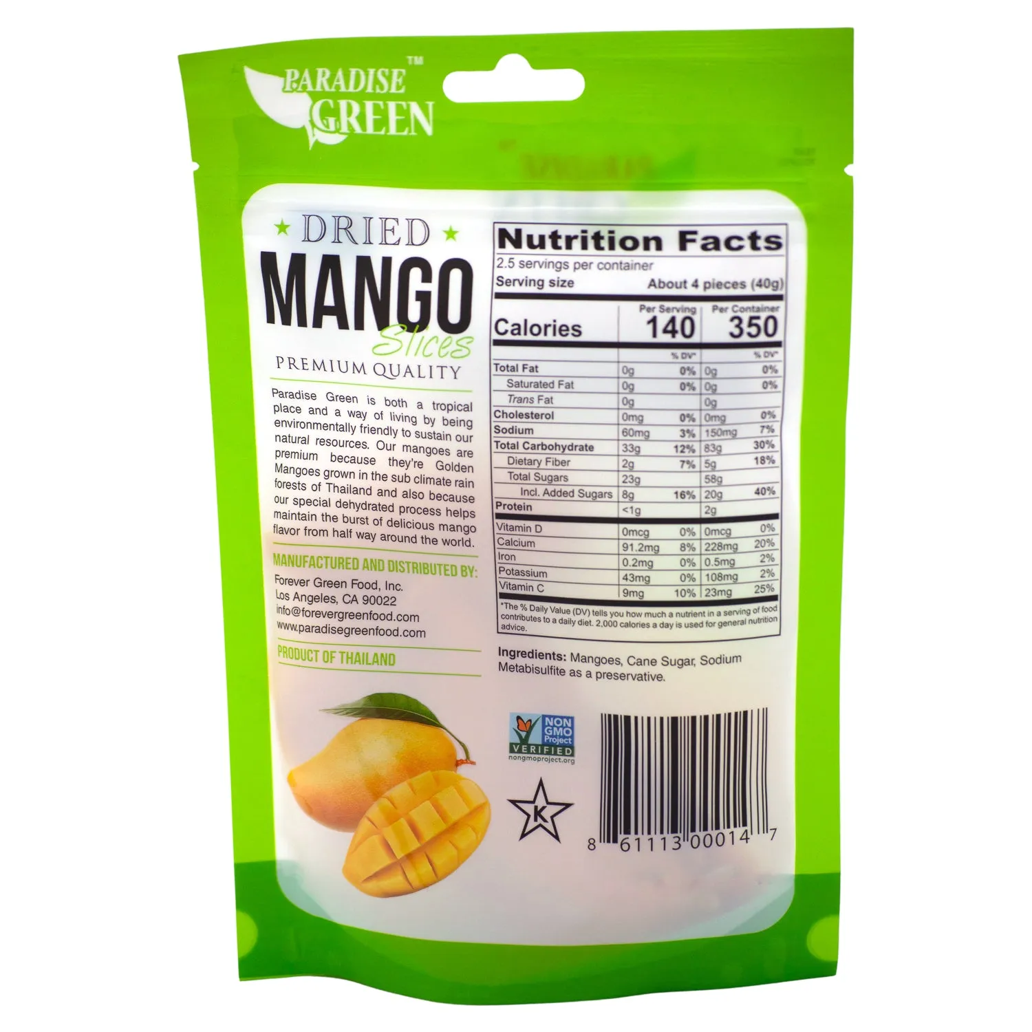 Paradise Green Premium Dried Mango