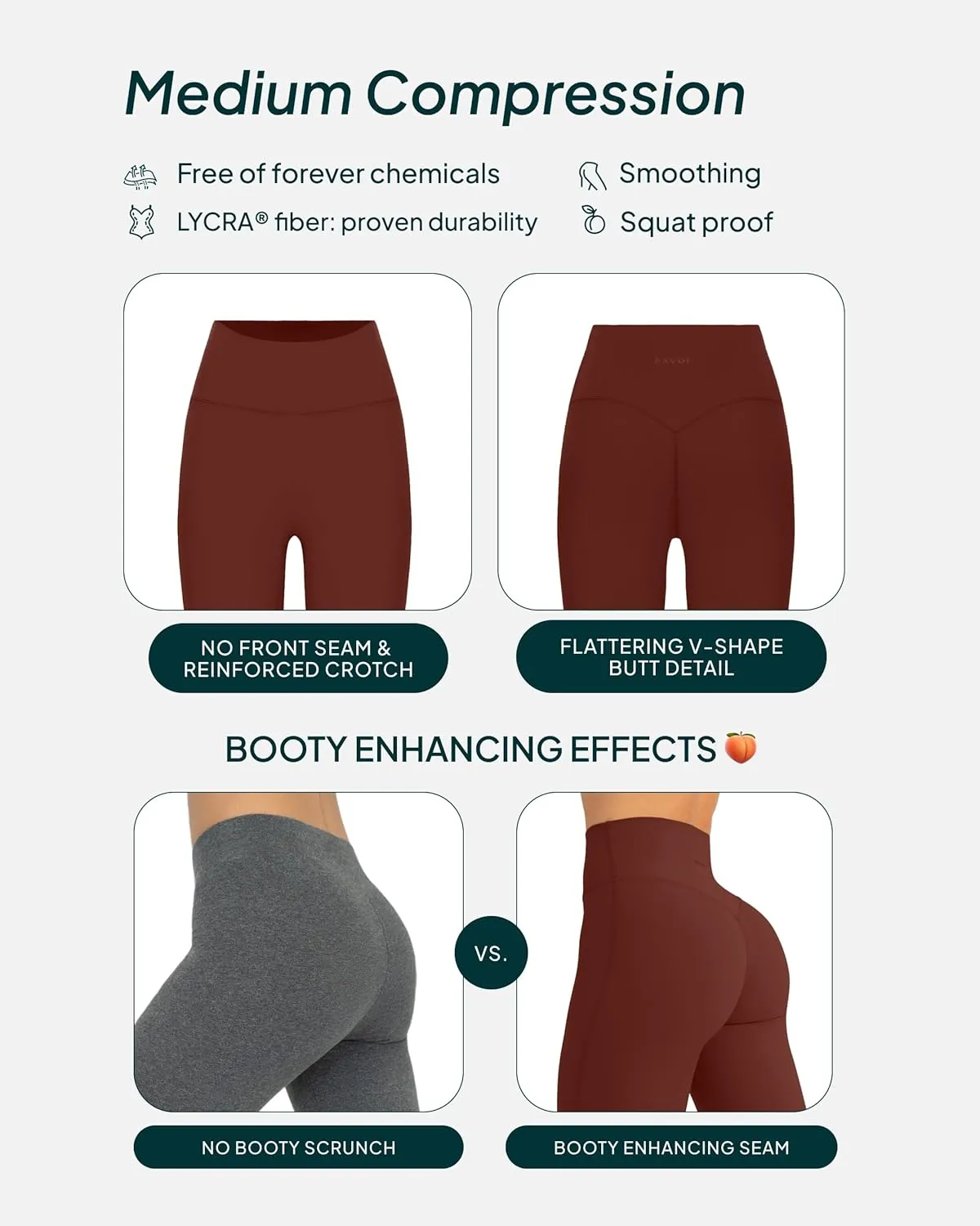 PAVOI ACTIVE Buttery Soft Workout Leggings for Women - High Waisted No Front Seam Gym Leggings Yoga Pants - FlexFlow