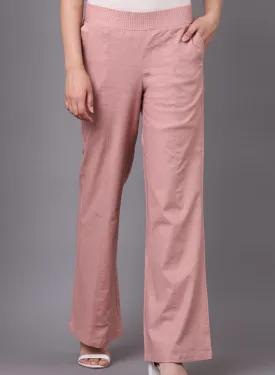 Peach Long Plan Pant
