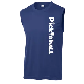 Pickleball Horizontal (Customizable) | Men’s Sleeveless Athletic Shirts | 100% Polyester