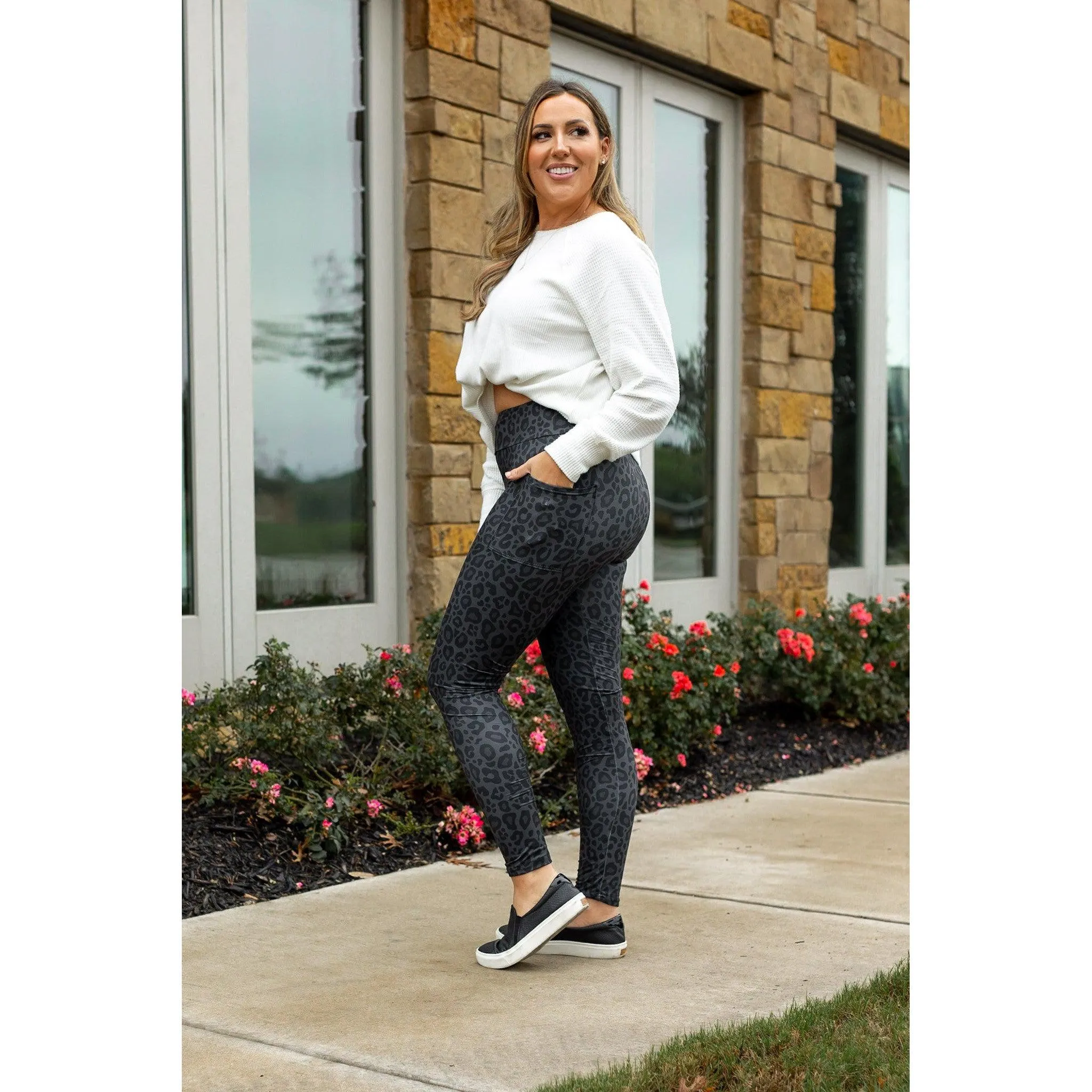 Preorder | Black LEOPARD Leggings  - Luxe Leggings by Julia Rose®