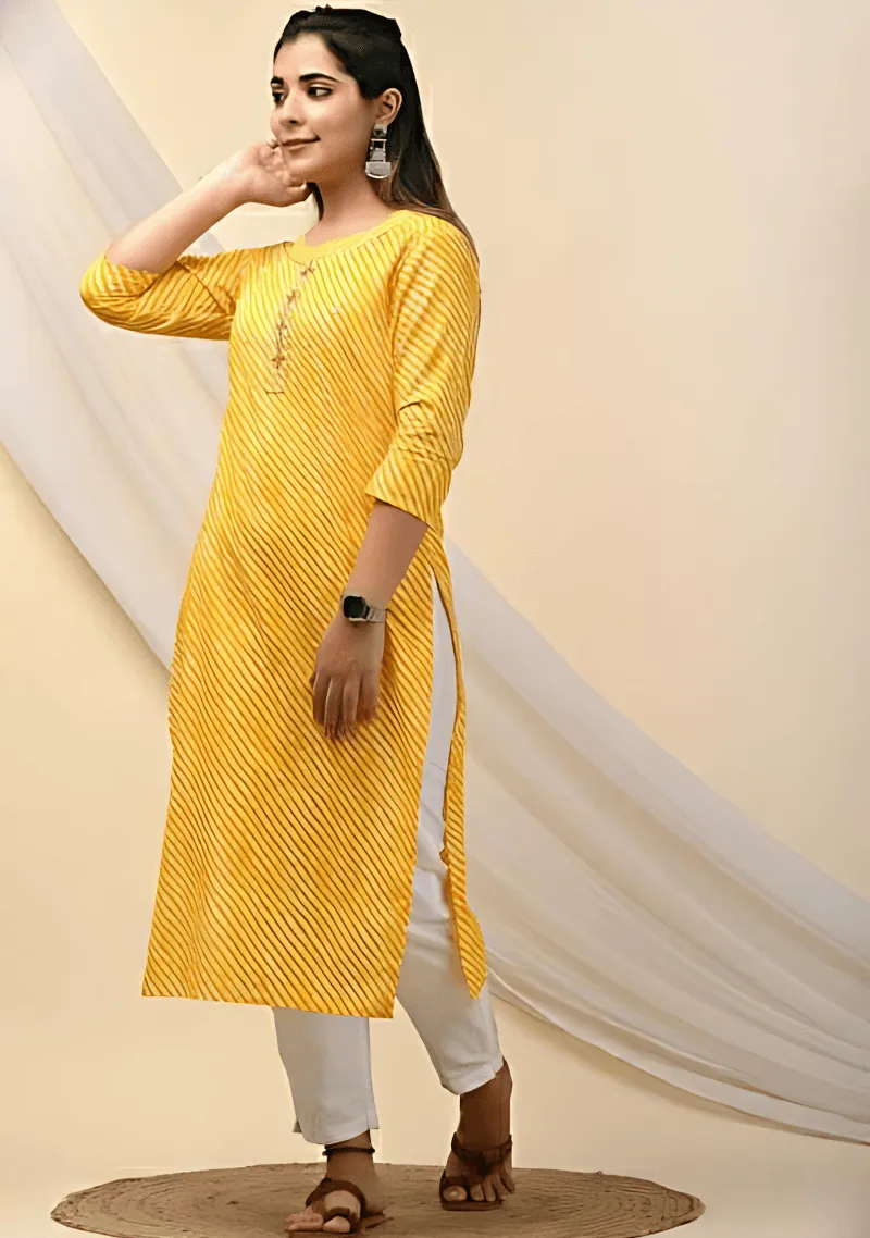 Set of 2 Printed Kurti in Ethnic Wear