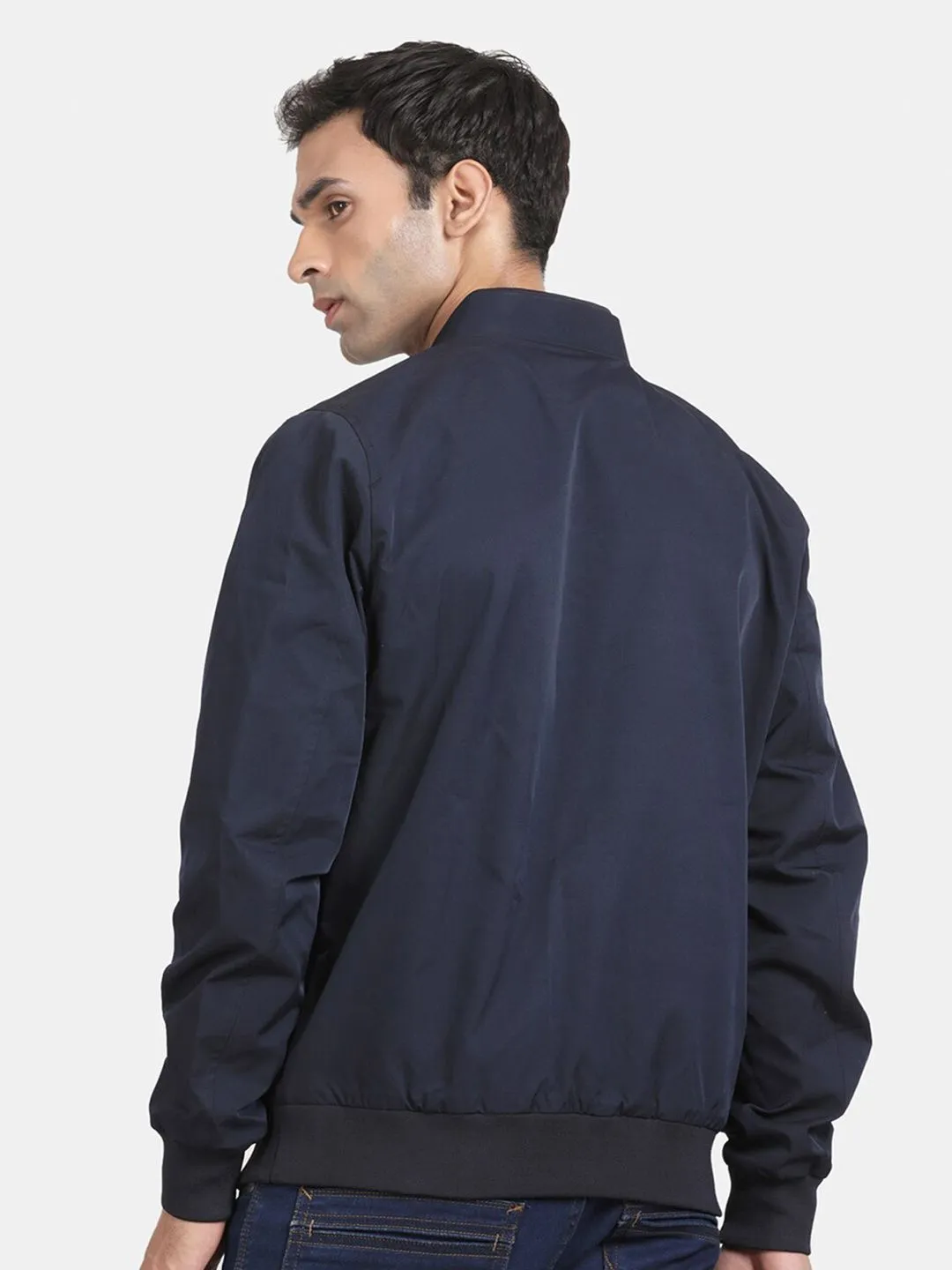 t-base Mandarin Collar Lightweight Bomber Jacket