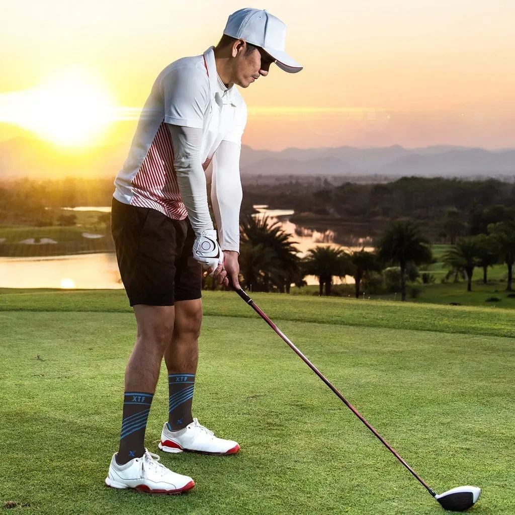 Ultra V-striped Crew-length Graduated Socks (6-Pairs)