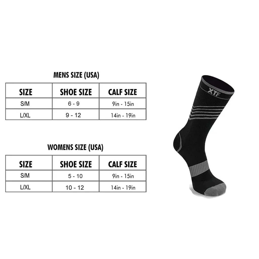 Ultra V-striped Crew-length Graduated Socks (6-Pairs)