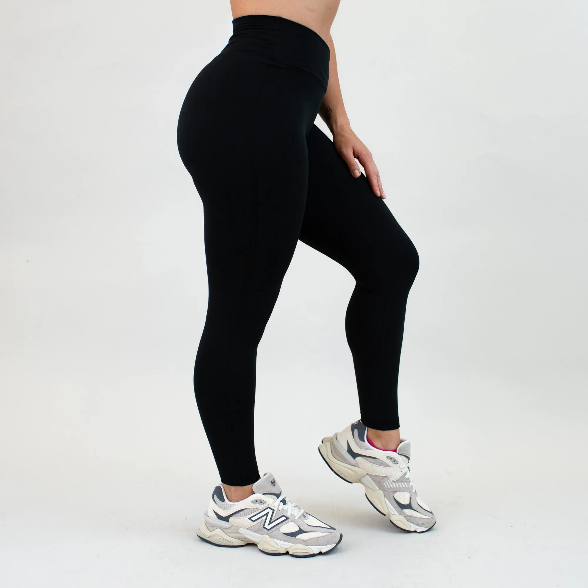 V Waistband Legging 25" - No Front Seam - Mid High Rise