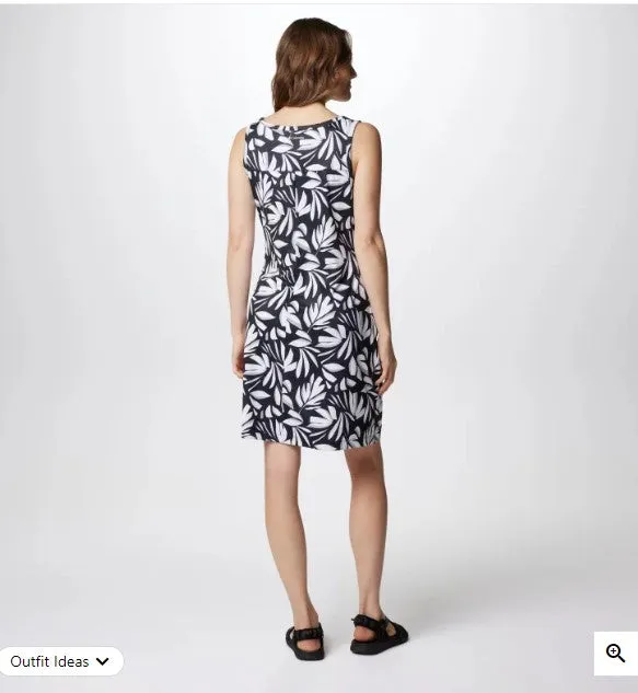 WOMEN'S CHILL RIVER PRINTED DRESS - BLACK ARECA