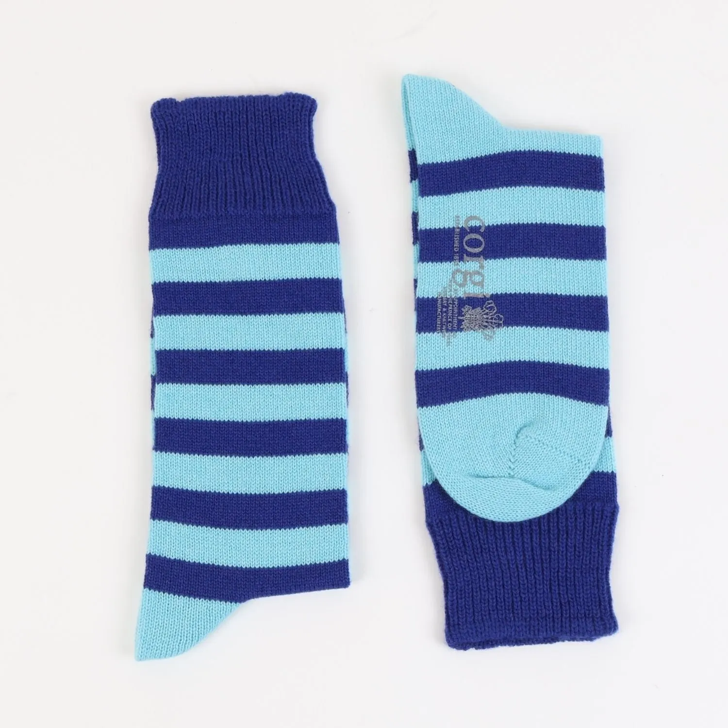 Women's Striped Wool & Cotton Socks