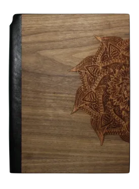 Wooden Journal / Planner | Yoga Mandala Inlay