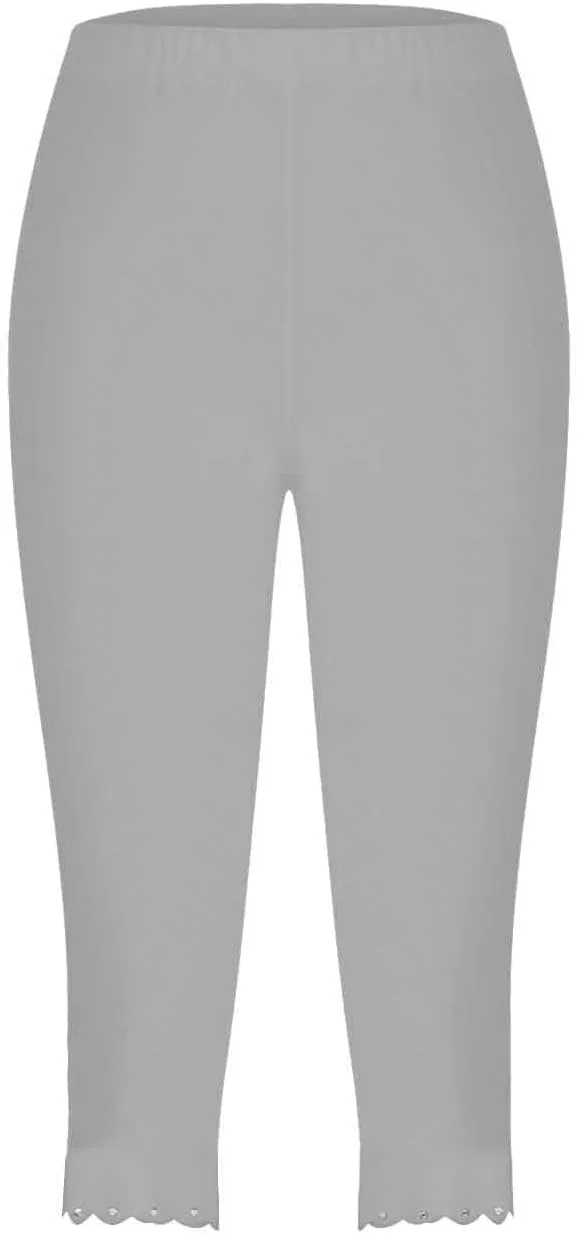 Xiaojmake High Waisted Capri Leggings for Women Summer Yoga Gym Workout Cropped Pants Rhinestone Patch Summer Beach Trousers