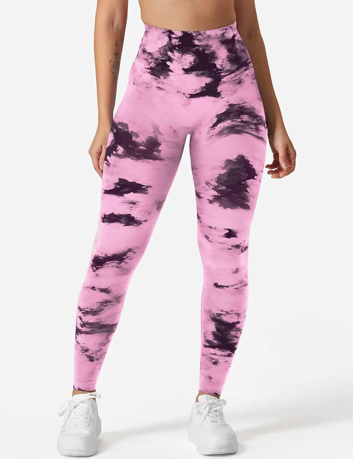 YEOREO Workout Leggings for Women Jada Scrunch Butt Lifting Leggings Seamless Screen Print Gym Yoga Pants