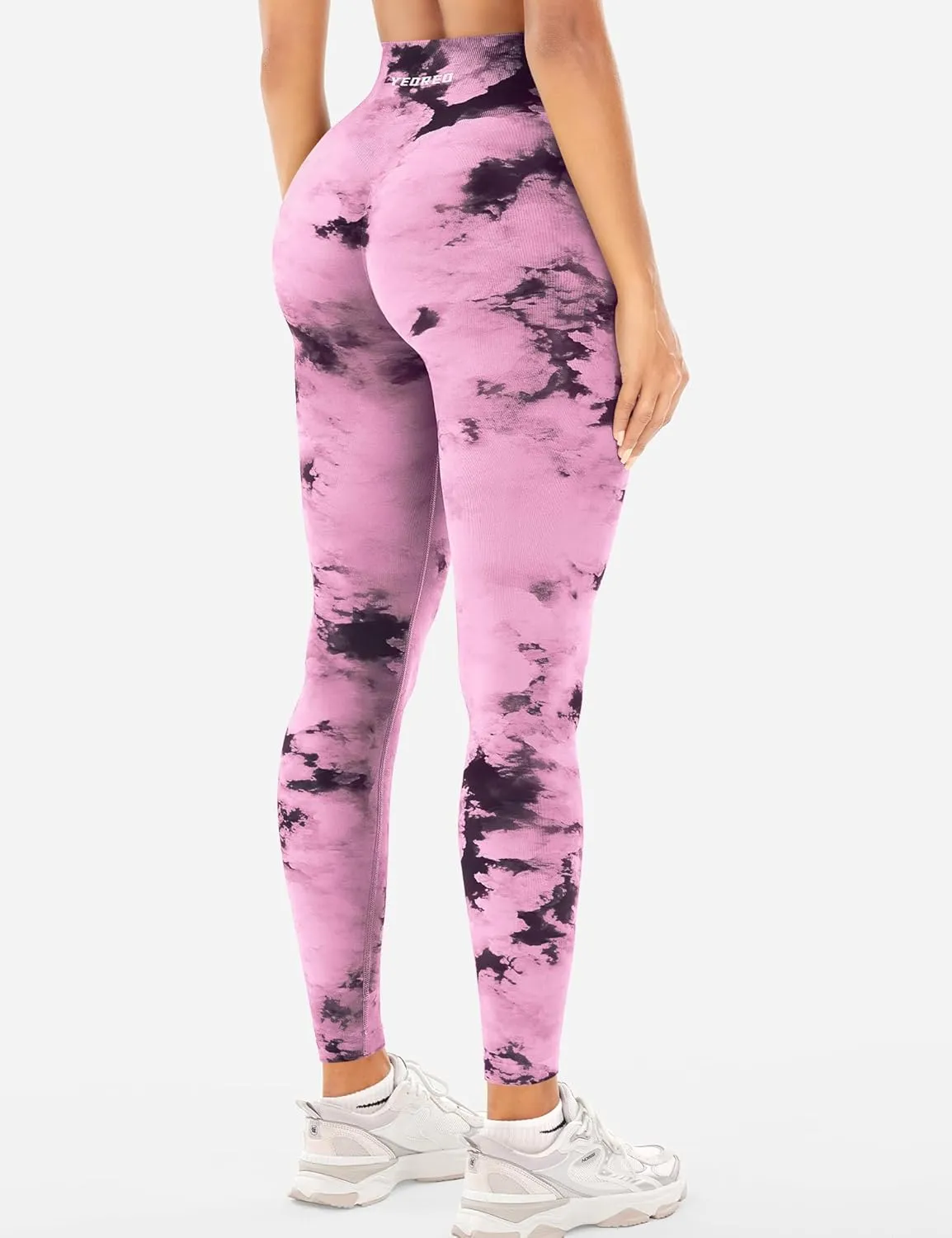YEOREO Workout Leggings for Women Jada Scrunch Butt Lifting Leggings Seamless Screen Print Gym Yoga Pants