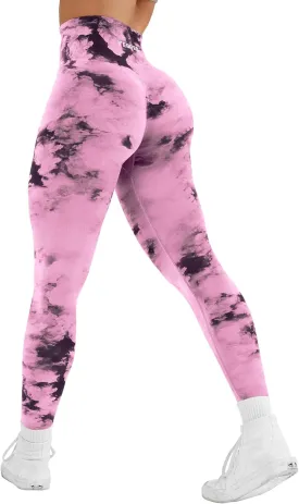 YEOREO Workout Leggings for Women Jada Scrunch Butt Lifting Leggings Seamless Screen Print Gym Yoga Pants